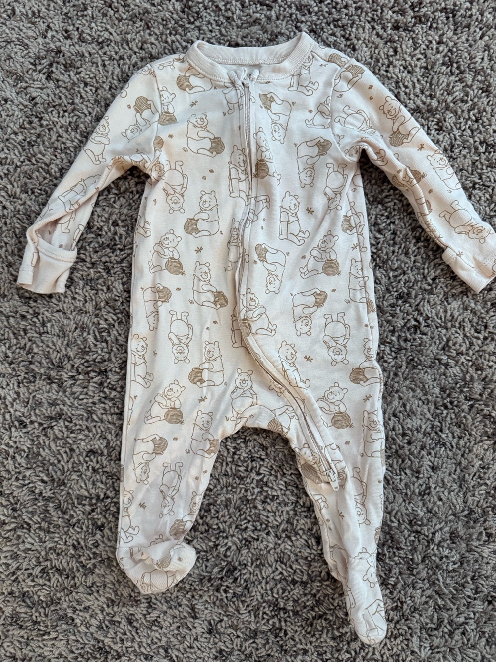 Old Navy Winnie the Pooh Cotton Footed One-Piece